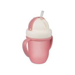 Canpol babies solja sa siliconskom flip-top slamcicom 210ml matte pastels - pink ( 56/522_pin )