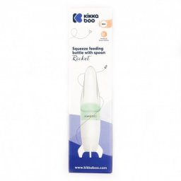 KikkaBoo silikonska flašica sa kašičicom 90ml rocket mint ( KKB20065 )