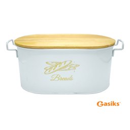 Kutija za hleb sa drvenim poklopcem