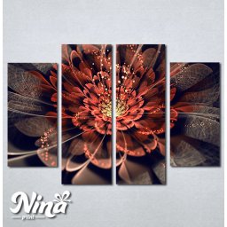 Slike na platnu Neobican cvet apstrakcija Nina397_4