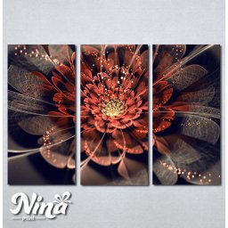 Slike na platnu Neobican cvet apstrakcija Nina397_3