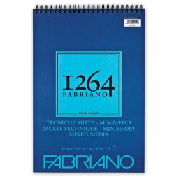 Blok Mixed Media spirala gore A3 30L 300g(textured) Fabriano