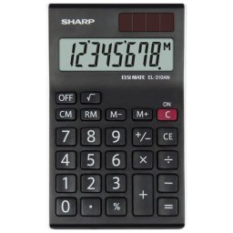 Kalkulator komercijalni 8mesta Sharp EL-310AN-WH crni blister