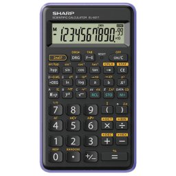 Kalkulator tehnički 10+2mesta 146 funkcija Sharp EL-501TB-VL crno ljubičasti blister