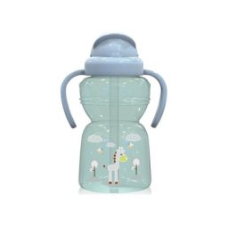 Sportska flasica sa slamcicom 12+ animals sa rucicama mint green ( 10200770004 )