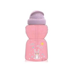 Sportska flasica sa slamcicom 12+ animals blush pink ( 10200730002 )