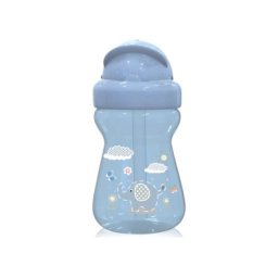 Mini sportska flasica sa slamcicom 6+ animals moonlight blue ( 10200740001 )