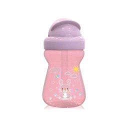 Mini sportska flasica sa slamcicom 6+ animals blush pink ( 10200740002 )