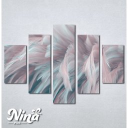 Slike na platnu Pastelne boje Perje Nina401_5