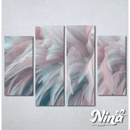 Slike na platnu Pastelne boje Perje Nina401_4