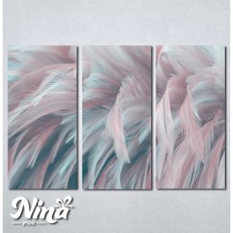 Slike na platnu Pastelne boje Perje Nina401_3