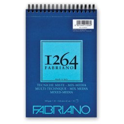 Blok Mixed Media spirala gore A5 15L 300g(textured) Fabriano