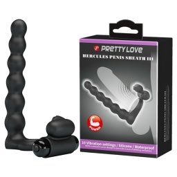Vibrator za duplu penetraciju Hercules Penis Sheath 3