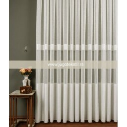 Zavesa lanena 5001 bela