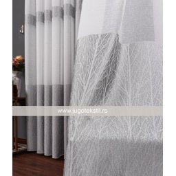 Zavesa lanena 5004 siva