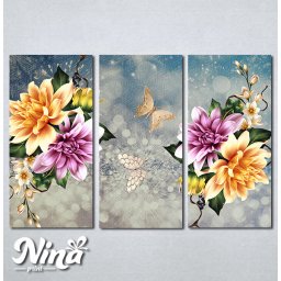 Slike na platnu Leptiri i cvet Nina405_3