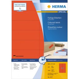 Etikete 105X37 A4/16 1/100 crvena