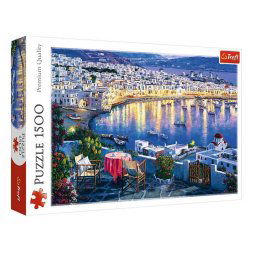 Puzzla Mykonos at sunset T26144