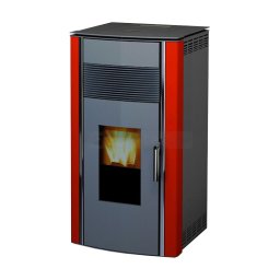 ALFA PLAM Peć Luca Drveni pelet 8.37 kW Crvena Pozadi
