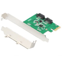 EGREEN PCI-E 2 port SATA III kontroler - KON00303 PCI Express x1 2 x SATA (interni) Niskoprofilna