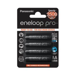 PANASONIC Eneloop Pro BK-3HCCE Punjiva baterija AA (LR6) 2500 mAh 4/1
