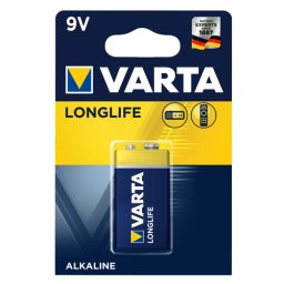 VARTA Longlife alkalna baterija 9V Alkalna baterija E-block 9V 1/1