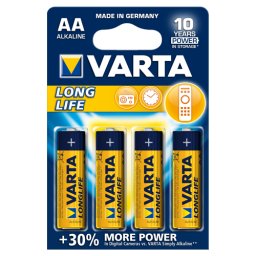 VARTA Longlife alkalna baterija 4 x AA Alkalna baterija AA (LR6) 4/1
