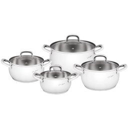 LAMART Set lonaca LT1111 Nerđajući čelik Četiri 16cm/18cm/20cm/24cm 1.2l/2.4l/3.6l/6.2l