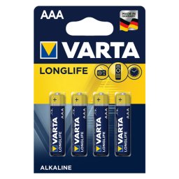 VARTA Longlife alkalna baterija 4 x AAA Alkalna baterija AAA (LR3) 4/1