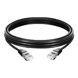 FAST ASIA Mrežni kabl 3m (Crni) CAT.6 UTP RJ 45 Patch (Ravni) Licnasti