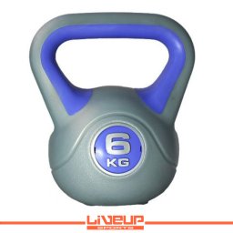 LiveUp Kettlebell (Rusko zvono) 6 kg plastični - LS2047