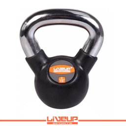 LiveUp Kettlebell (Rusko zvono) gumirani 6 kg - LS2044