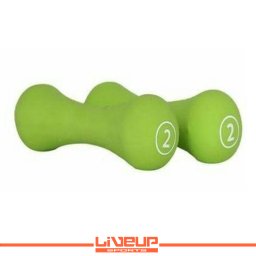 LiveUp Bučice neopren 2x2kg zelene - LS2002