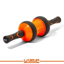 LiveUp 2 u 1 Masažer i točak za trbušnjake i vežbanje narandžasti - LS9035