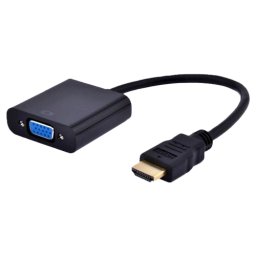 GEMBIRD adapter-konverter HDMI na VGA (m/ž) (Crni)- A-HDMI-VGA-06 HDMI A - muški VGA + 3.5mm - muš