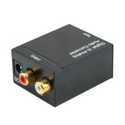 FAST ASIA DAC audio adapter Toslink + COAXIAL na 2xRCA (Crni) Toslink + Coaxial (RCA) - ženski 2xR