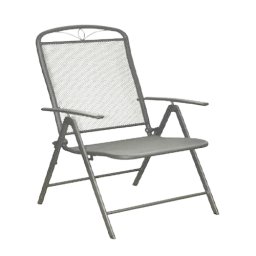 OUTDORLIFE Baštenska stolica ALBA Metal Siva