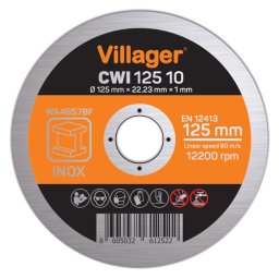 VILLAGER Rezna ploča CWI 125 10 Rezna ploča 125mm 22.23mm