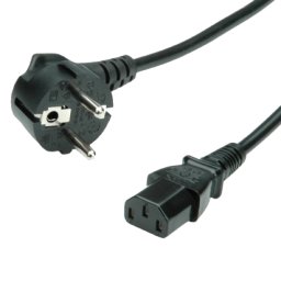 LINKOM naponski kabl za računar 1.8 m (Crni) Naponski kabl Naponski C13 ženski Utikač CEE7 1.8m