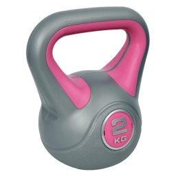 RING kettlebell 2kg - RX DB2819 Srebrna/Roze