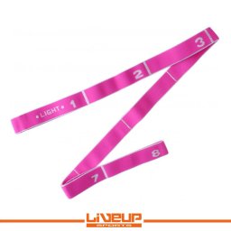 LiveUp Elastična traka za vežbanje (guma ekspander) 900x25mm L mali otpor pink - LS3660
