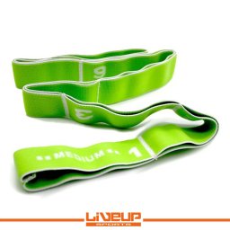 LiveUp Elastična traka za vežbanje (guma ekspander) 900x33mm M srednji otpor zelena - LS3660