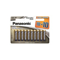 PANASONIC baterije LR6EPS/20BW-AA Alkalne Everyday 20kom