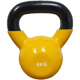 RING kettlebell teg sa ručkom 8kg Kettlebell teg Žuta