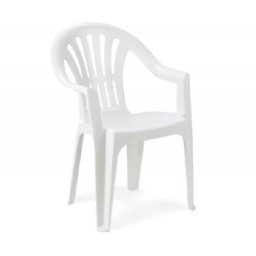 Baštenska stolica KONA Plastika Bela