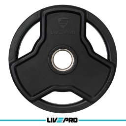 LivePro Premium Olimpijski Gumeni teg sa hvatom 1.25kg - LP8330
