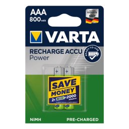 VARTA Punjiva baterija 2 x AAA 800mAh Punjiva baterija AAA (LR3) 800 mAh 2/1
