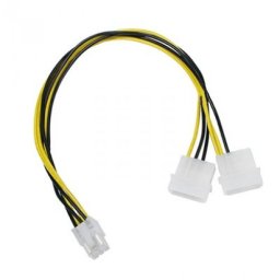 FAST ASIA naponski konektor 2x MOLEX (m) na PCI Express GFX 6 pin (ž) napojni adapter 2x MOLEX - m