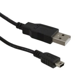 FAST ASIA Mini USB kabl 1.8m (Crni) USB 2.0 - do 480 Mbps USB-A Mini USB-B (5pin) Okrugli