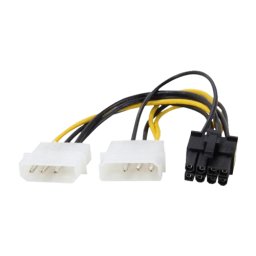 LINKOM Adapter za napajanje VGA 8pina-2 x molex